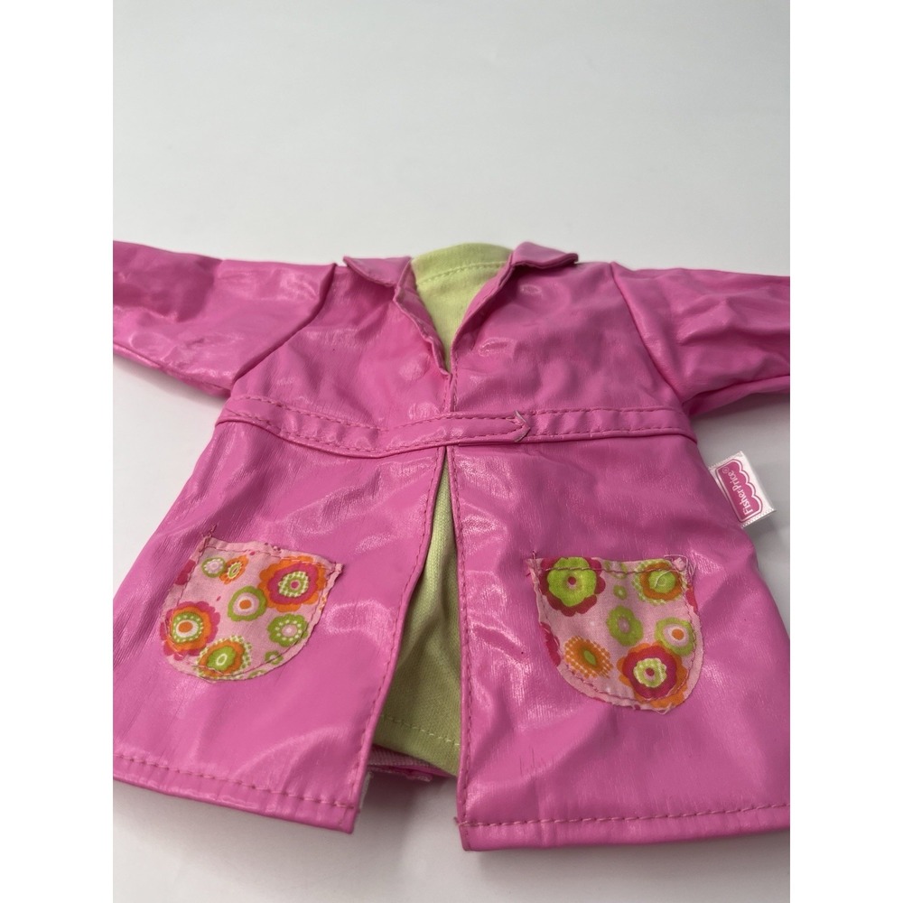 Little Mommy Sweet As Me Raincoat Baby Doll Clothes Pink Rainy Day 13" Jacket